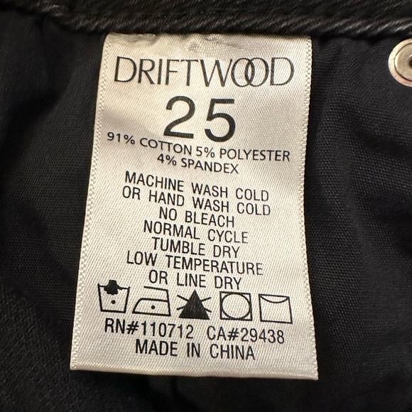 NWT Driftwood Wyatt Midrise Bootcut Black Jeans - Picture 8 of 9